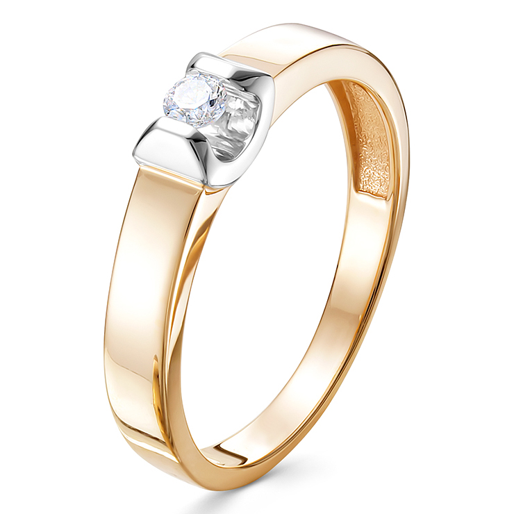 Кольцо, золото, бриллиант, 544-1100